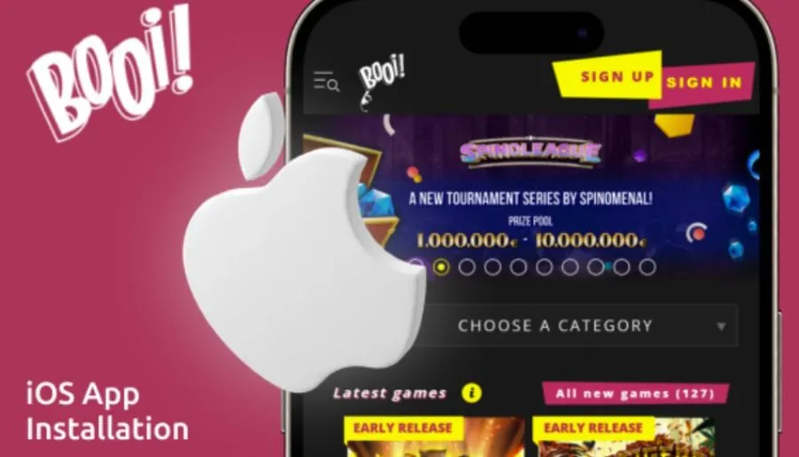 Aplicativo Booi Fortune Tiger para iOS